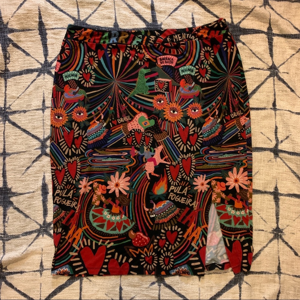 Farm Rio Anthropologie skirt